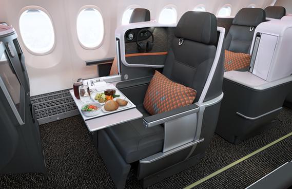 新加坡航空波音737-8商务舱餐食